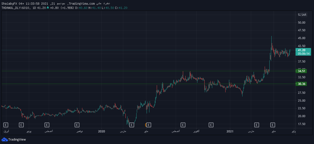 سعر سهم شركة نادك 6010 اليوم في بورصة تداول 41 20 ريال سعودي Tradersup Com