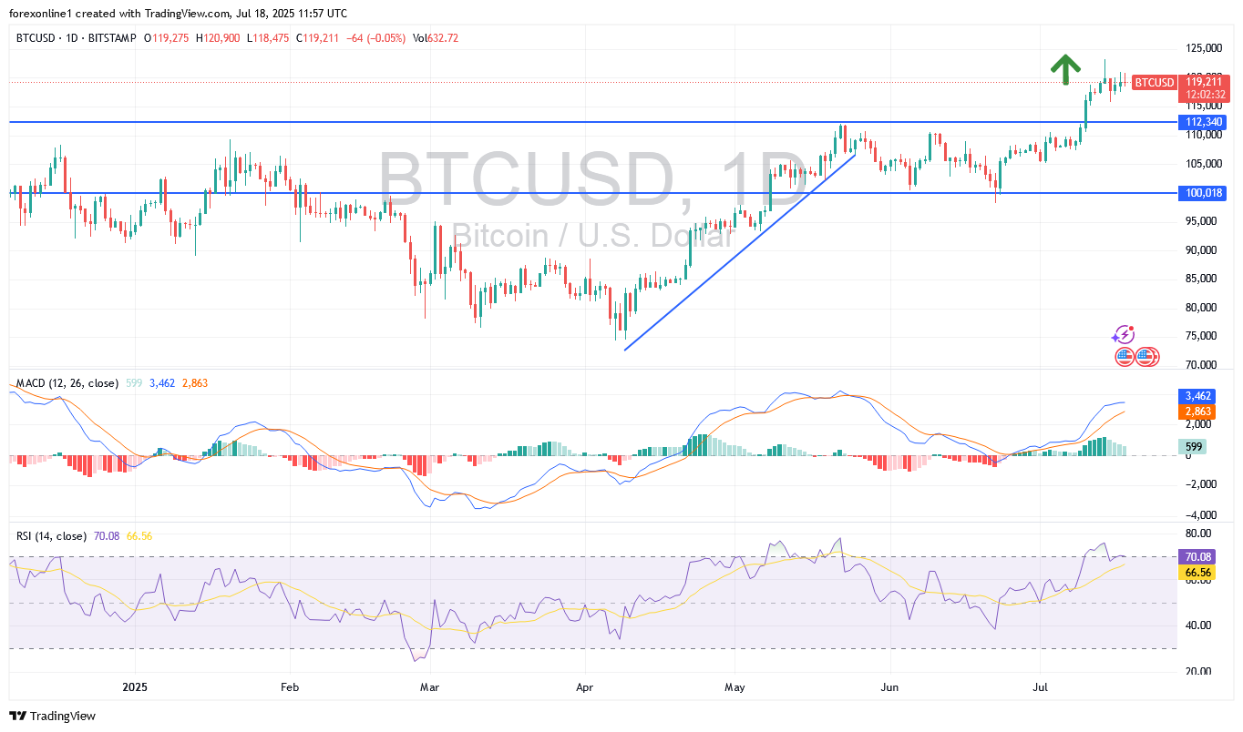 مكاسب البيتكوين أمام الدولار BTCUSD تدفع السوق الرقمى الى حاجز ال 4 تريليون دولار