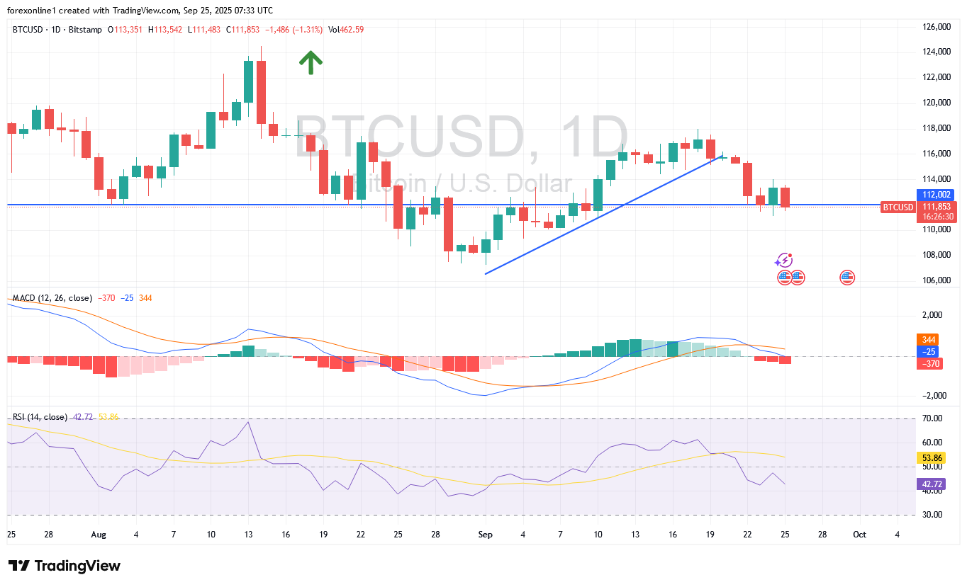 توقعات فنية لزوج بيتكوين دولار BTCUSD وسط مرحلة حاسمة