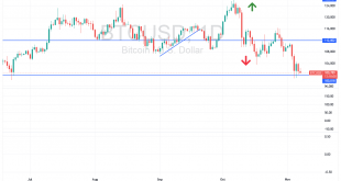 شارت بيتكوين دولار امريكى