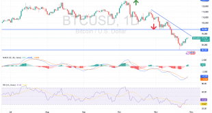 شارت بيتكوين دولار امريكى