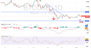 شارت زوج البيتكوين دولار امريكى