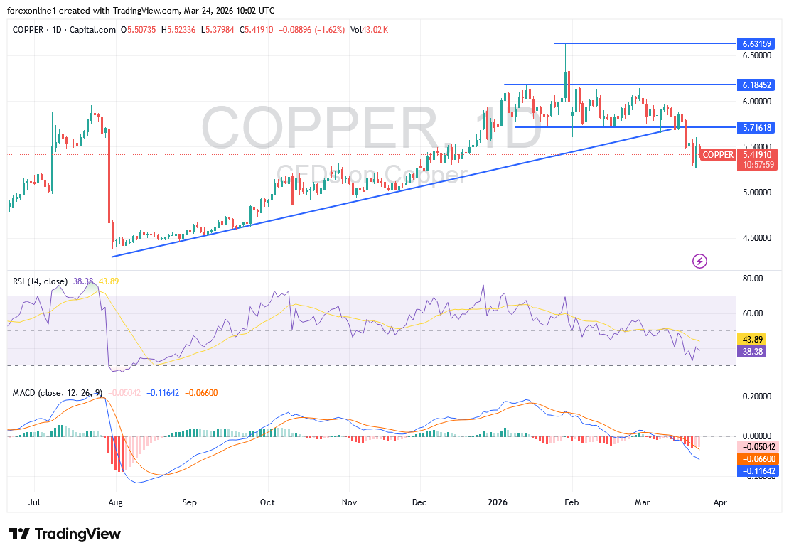تحليل أسعار النحاس اليوم: هل يواصل الهبوط أم يقترب من انعكاس مفاجئ؟