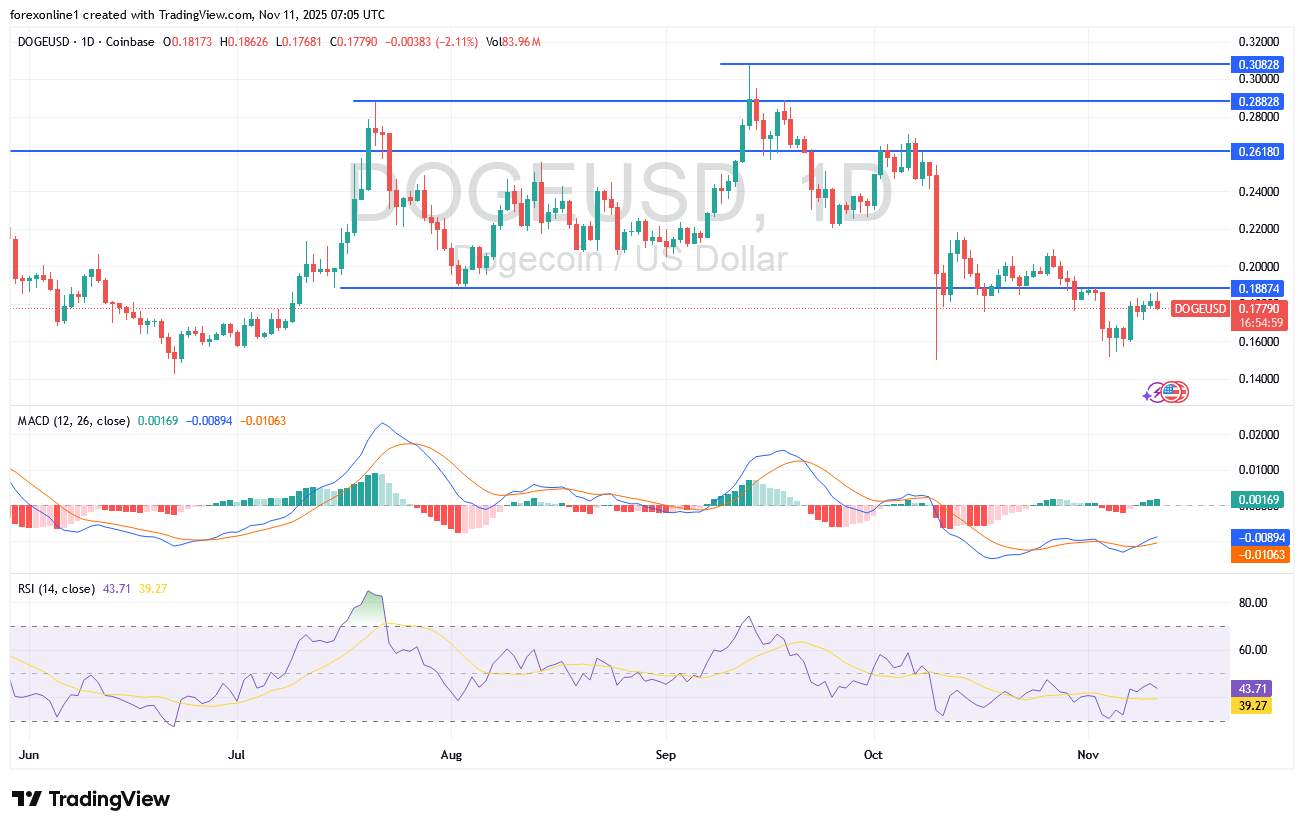 شارت دوجكوين دولار 