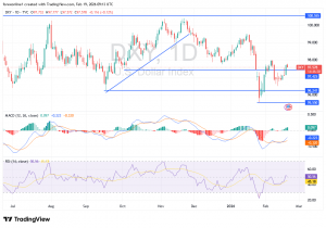 شارت مؤشر الدولار الامريكى