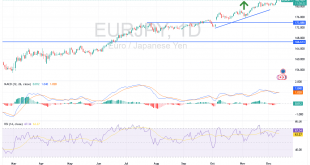 شارت اليورو ين يابانى