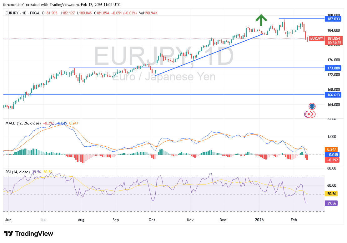 تحليل اليورو مقابل الين الياباني: إشارات فنية تؤكد تشكل قناة هبوطية