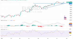 شارت اليورو مقابل الدولار الامريكى