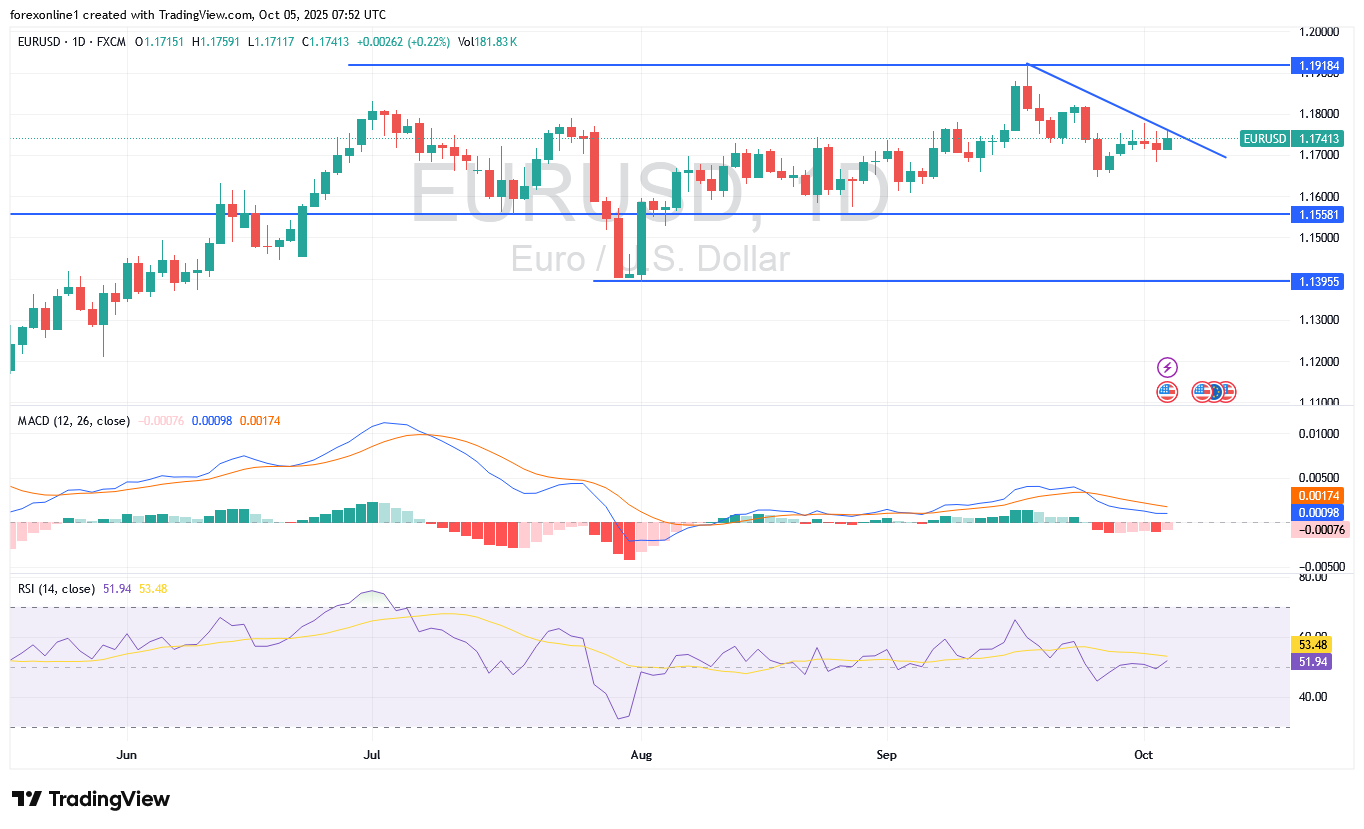 التوقعات الاسبوعية لزوج اليورو مقابل دولار امريكى EUR/USD : الاسواق تراقب بحذر أنتهاء الاغلاق الامريكى للتفاعل مع نتائج البيانات الهامة