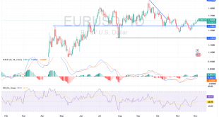 شارت اليورو مقابل الدولار الامريكى