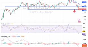 شارت اليورو مقابل الدولار الامريكى