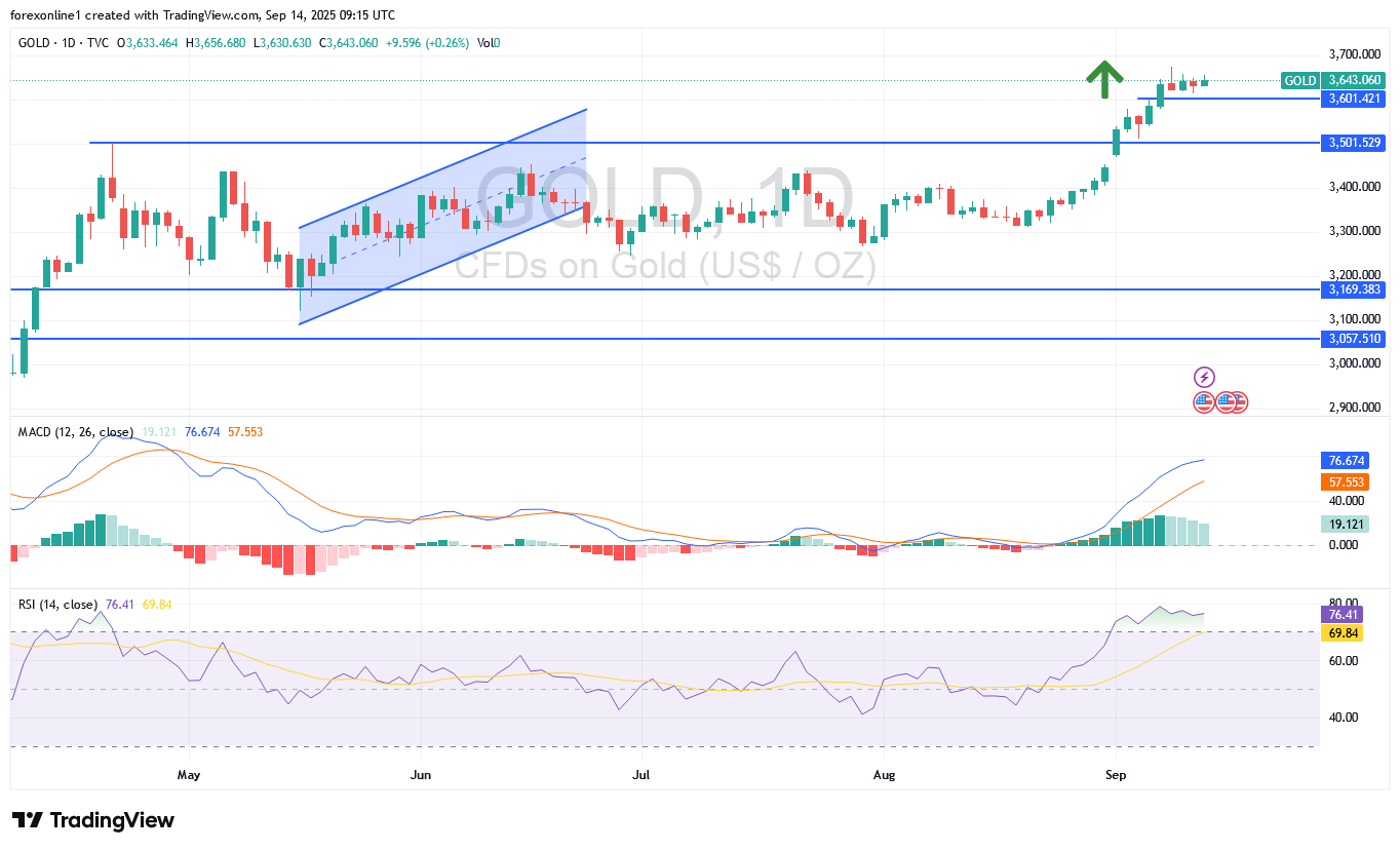 توصيات الذهب الاسبوعية XAU/USD: مكاسبه القياسية فى مواجهة قرارات الفائدة الامريكية