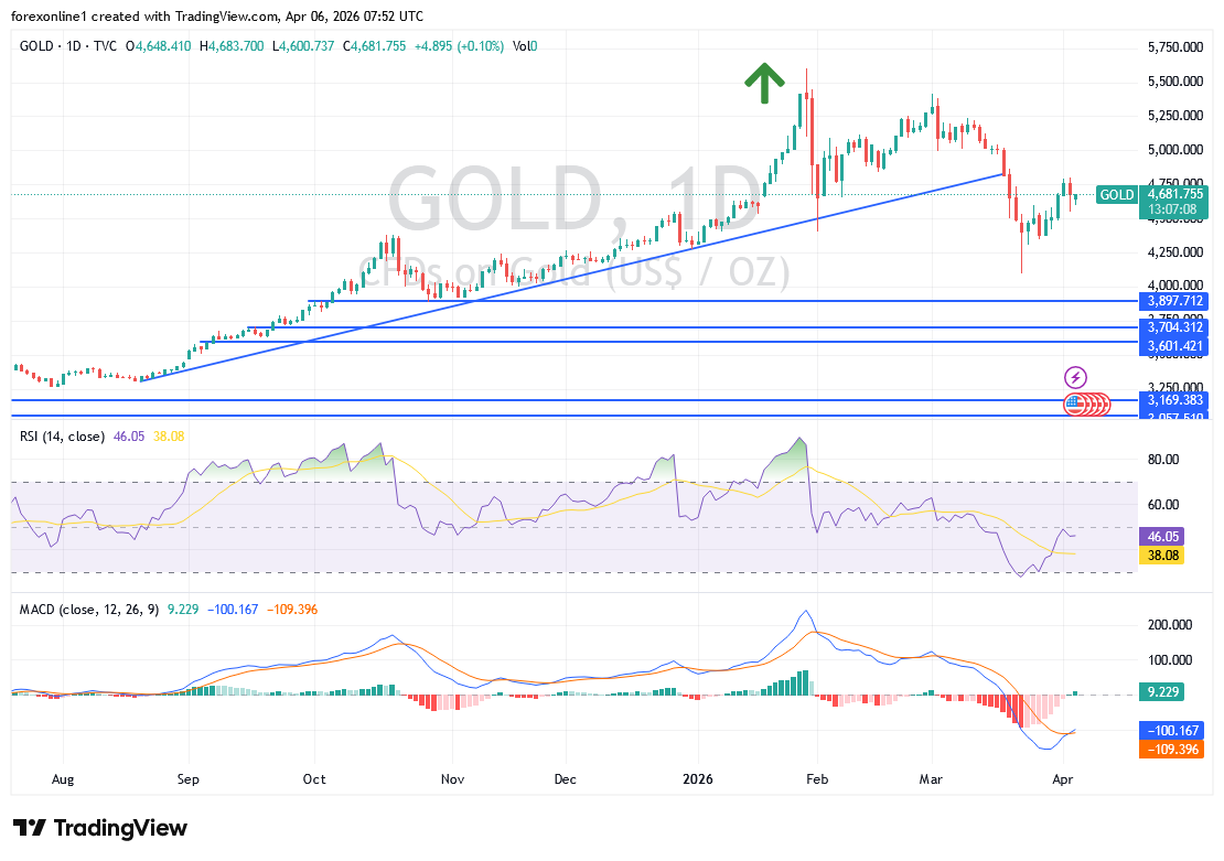 توقعات أسعار الذهب اليوم: هل تفشل القناة الصعودية مع تزايد الضغوط البيعية؟