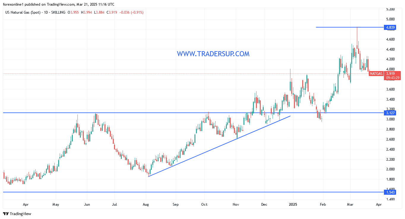 أسعار الغاز الطبيعى تتعرض لعمليات بيع لجنى الارباح