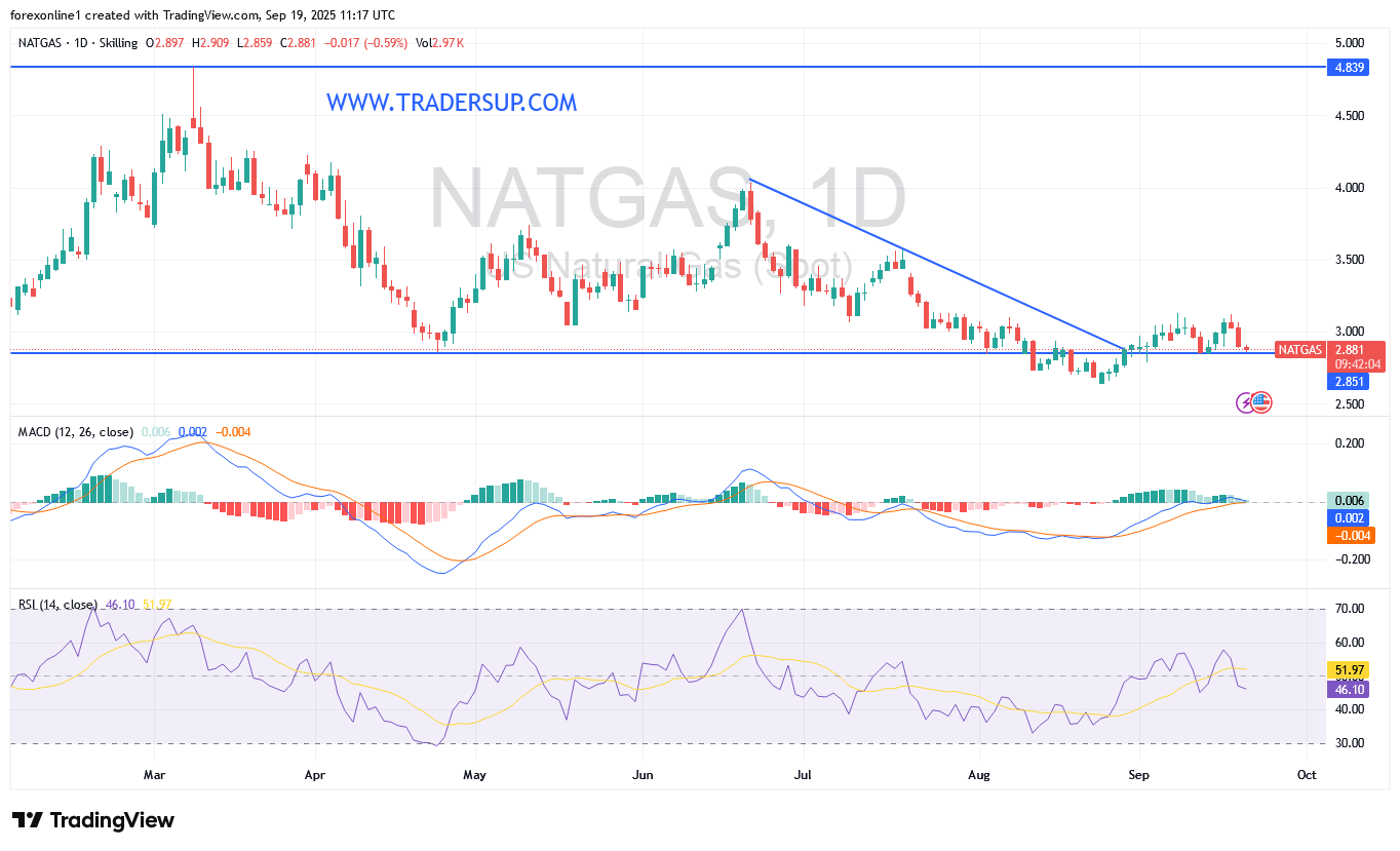 توقعات سعر الغاز الطبيعى: ضغوط بيع بسبب زيادة المخزونات الامريكية