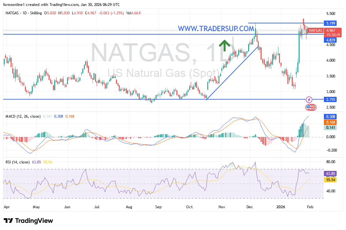 توقعات أسعار الغاز الطبيعى الفنية وسط تزايد الطلب الامريكى