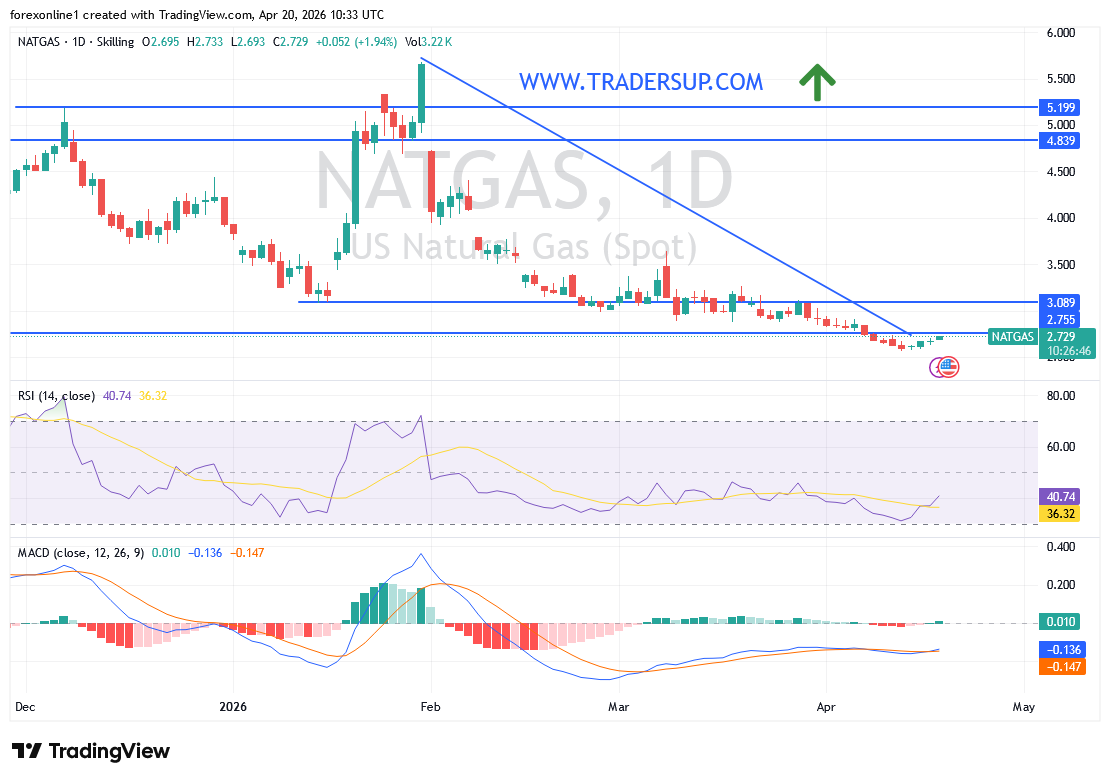 تحليل سعر الغاز الطبيعي: ضعف الطلب يحد من فرص الارتداد الصعودي
