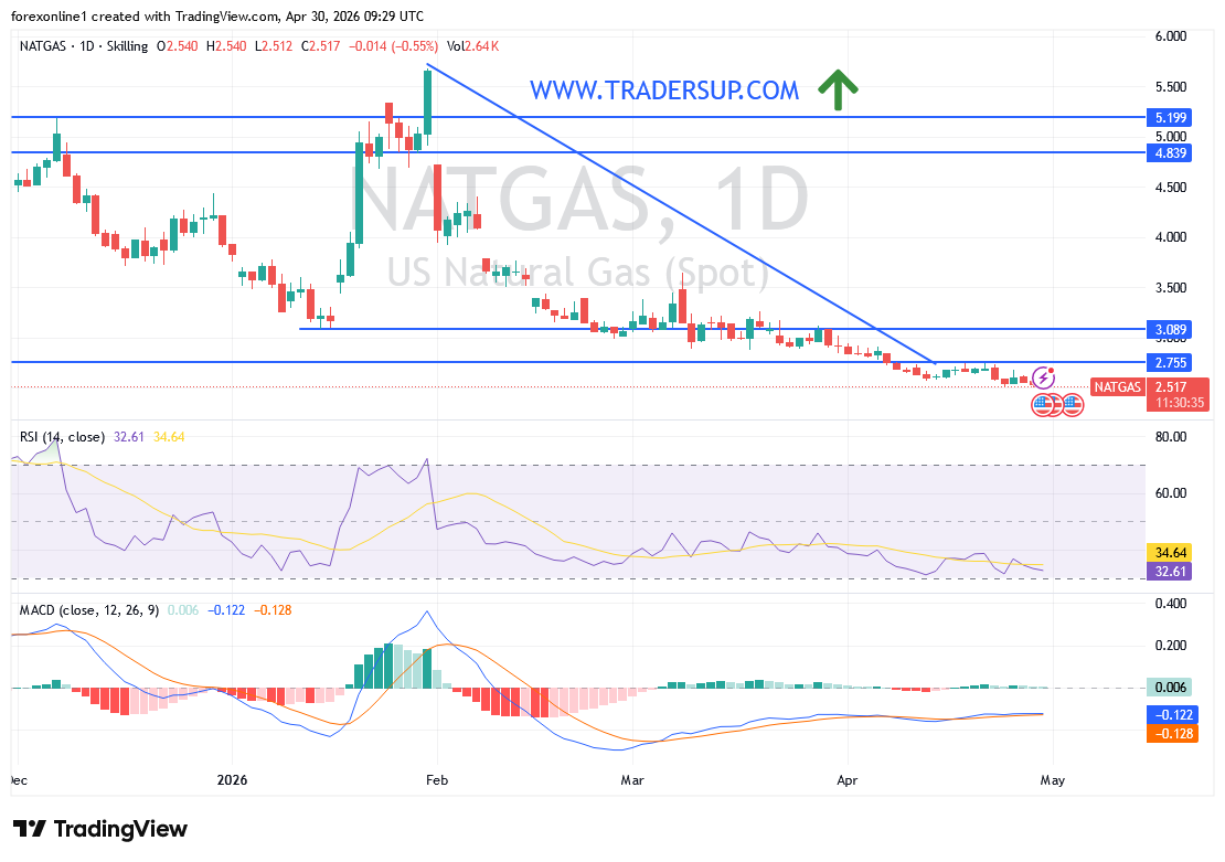 توقعات أسعار الغاز الطبيعي: ضعف الطلب يعزز الاتجاه الهابط