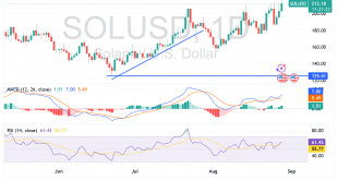 شارت عملة سولانا دولار solusd