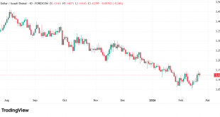 شارت الدولار مقابل الشيكل