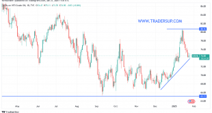 شارت سعر النفط الخام