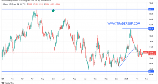 شارت سعر النفط الخام