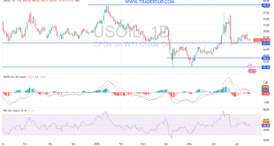 شارت سعر النفط الخام