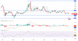 شارت سعر النفط الخام