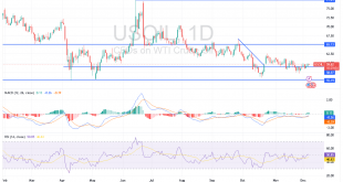 شارت سعر النفط الخام