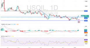 شارت سعر النفط الخام