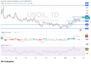 شارت سعر النفط الخام