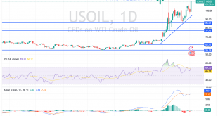 شارت سعر النفط الخام