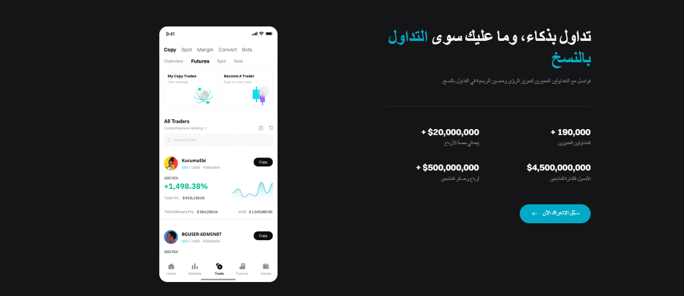 تداول بذكاء، وما عليك سوى التداول بالنسخ