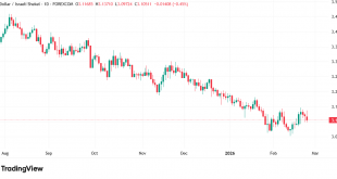 شارت الدولار مقابل شيكل