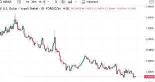شارت الدولار مقابل الشيكل
