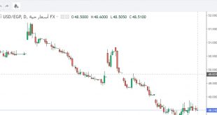 شارت الدولار مقابل الجنيه المصرى