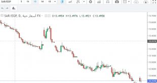 شارت الريال السعودى مقابل الجنيه المصرى