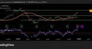 شارت سهم الخطوط الجوية الامريكية