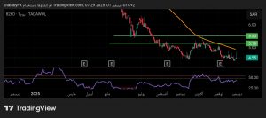 شارت سهم الخليجية للاستثمار