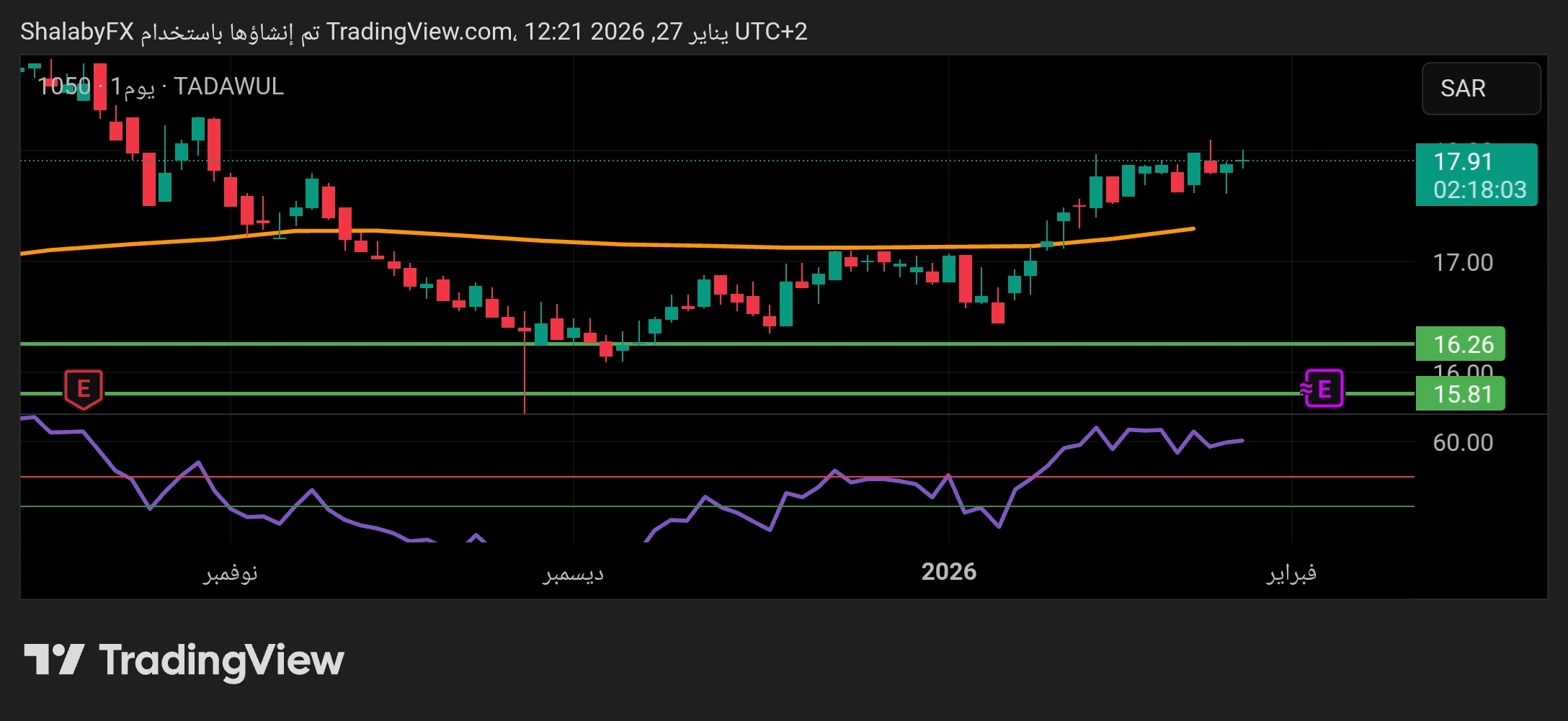 أرتفاع متواصل في سهم بي اس اف المتداول في السوق السعودي