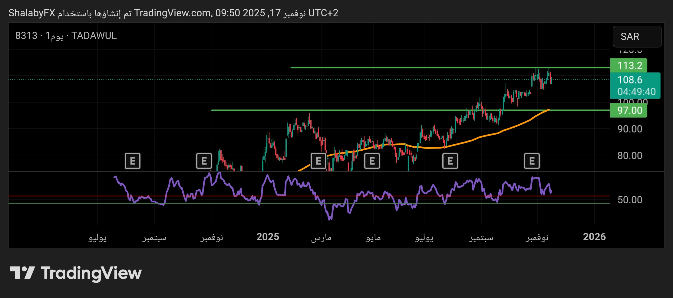سهم رسن لتقنية المعلومات يحقق أداء مستقر خلال الصعود في السوق السعودي