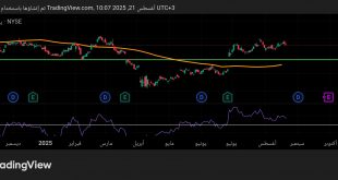 شارت سهم نايكى