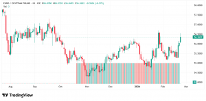 شارت يورو مقابل جنيه مصري